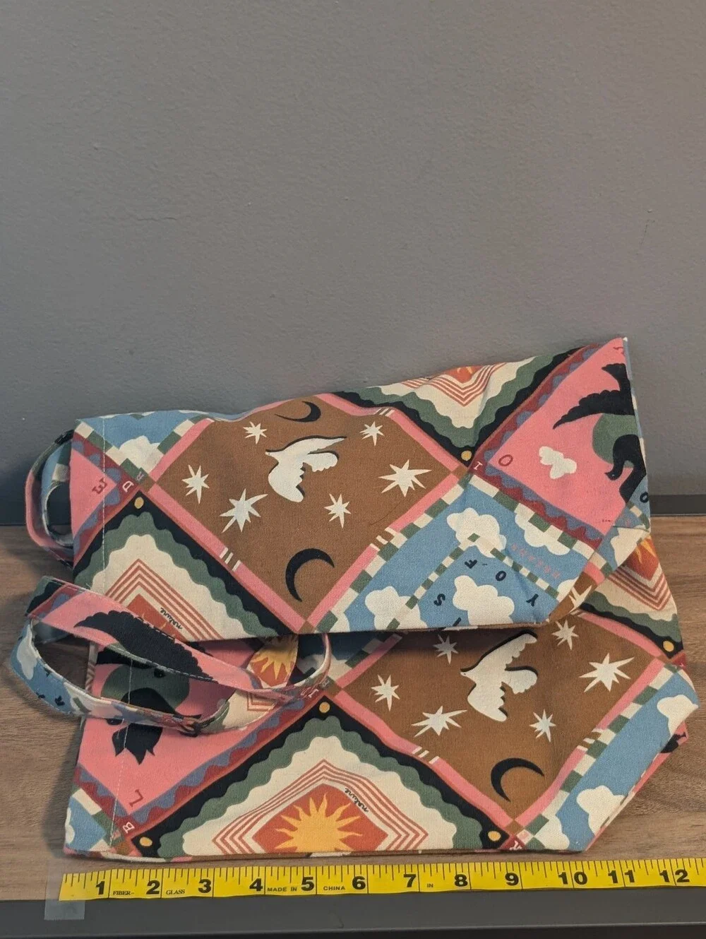 Sézane x Pangea Limited Edition Canvas Tote Bag Coquette Patchwork Print